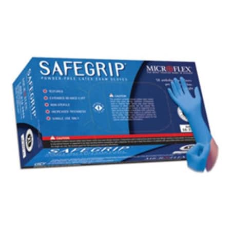 Microflex MFXSG375L SafeGrip Powder-Free Latex Gloves- 50 Per Box- Large